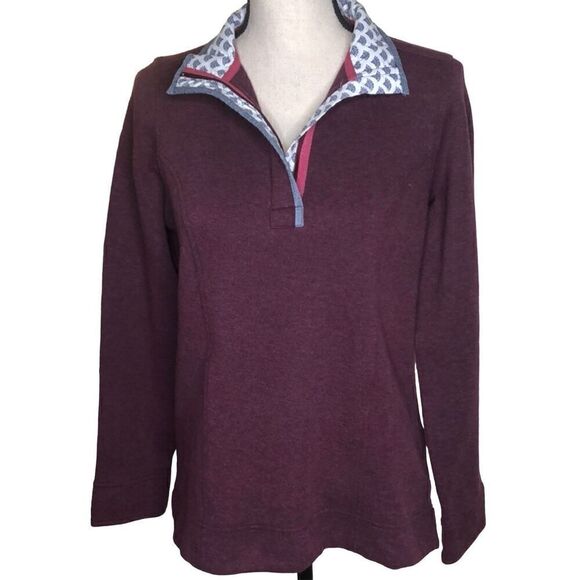 Orvis Quarter Zip Cotton Sweatshirt Size S - Picture 1 of 14